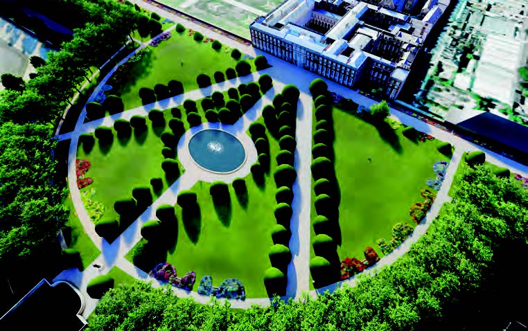 Image of Great Fountain Garden with planting design by Ann-Marie Powell FSGLD