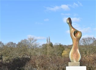 This abstract bronze figure is called 'Bone Form II' . It is approximately 127cm tall and can be fixed to a base of the client's choice. Each of the small edition is hand made to order.