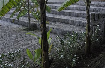 Steps at Bishop's House Hotel in Rwanda