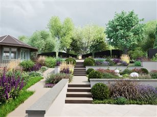 3D Garden Visualisation
Using the project model to communicate levels, materials, planting and spatial relationships.