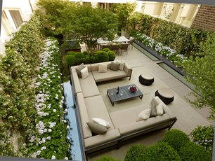 A roof terrace in Central London. Photo credit Allan Pollok-Morris