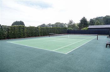 Garden Design and Build by Cube 1994, tennis court construction 