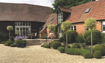 A courtyard garden