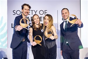 SGLD Awards 2026 Student Award Winners Michael Kieck, Laura Bushnell, Grace Hugh-Jones and Robbie Avey