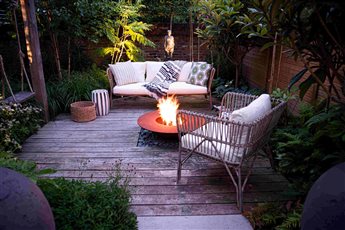 Courtyard, fire pit