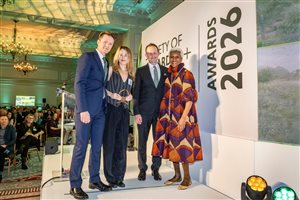 SGLD Awards 2026 Student Design - Large Domestic Garden winner Grace Hugh-Jones with sponsor The Outdoor Room