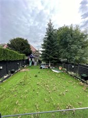 2.  As it was. Artificial grass and play area.  