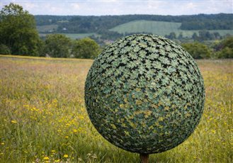 Bronze Oak Leaf Sculpture