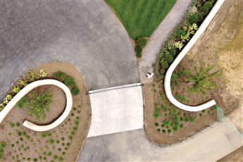 Project completing 2025 - Spiralling entrance walls.