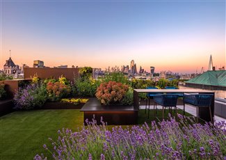 BALI Award winning Roof Terrace designed in collaboration with Lucy Willcox