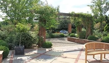 pergola entrance to terrace
