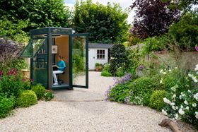 The Hex Outside Office/Sanctuary/Studio/Study - on gravel