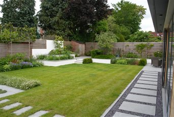 Contemporary, low maintenance garden with all year round interest