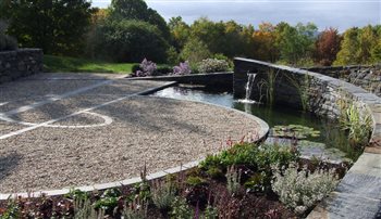 Water garden in New Hampshire, USA
