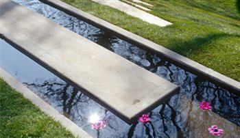 Cardiff garden
- Mirror pool