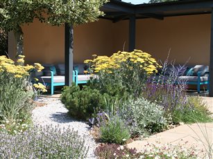 seat arbour and border