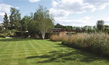 View created with meadows and mown paths