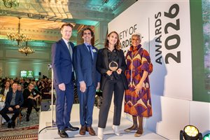 SGLD Awards 2026 Planting Design winner Moss Studio, Principal Designer Barbara Samitier MSGLD with sponsor Modular