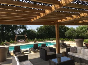 Pergola and swimming pool