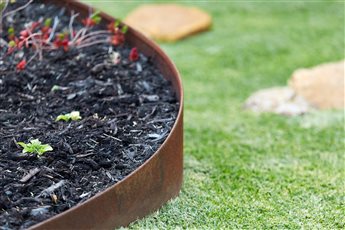 Garden Edging - 100mm Flex in weathered steel