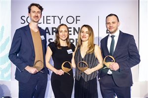 SGLD Awards 2026 Student Award Winners Michael Kieck, Laura Bushnell, Grace Hugh-Jones and Robbie Avey