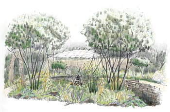 RHS Badminton Flower Show 2026 - Ruskin Mill Trust Artisan Woodland Garden  