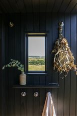 Windows in a Wildhut can be positioned and sized to frame a view and fit the environment.