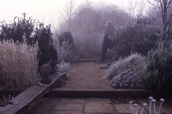 Don't forget the gagrden in winter, Corner Cottage