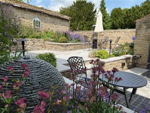 A traditional Yorkshire garden and water feature