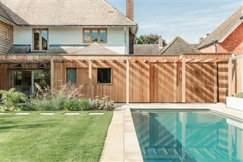 Architect Collaboration Hitchin

Sandstone paving, sustainable timber cladding, porcelain veneer cladding, modern evergreen planting.
