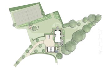 landscape plan, East Sussex.
