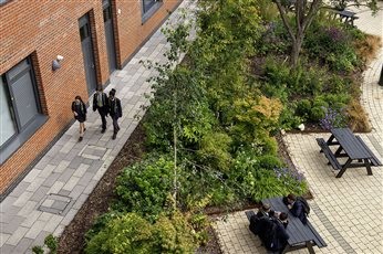 Merstham Park School courtyard