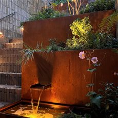 Balham Lightwell 
Lighting Design: DLX Lighting Design 
Garden Design: Sarah Mahr Garden Design 
Build: Cadogan Landscapes 