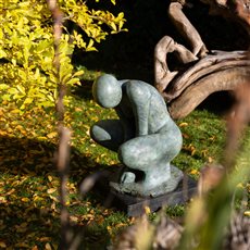 This life sized bronze garden sculpture is called 'Gaia, Earth Mother', She is about 76cm tall. She is one of a small edition and hand made to order. 