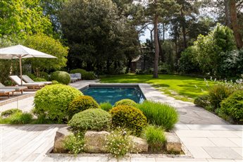 Dorset Contemporary Garden with Swimming Pool.