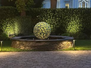 Bronze Swift Sphere Sculpture Illumination 